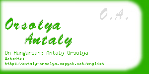 orsolya antaly business card